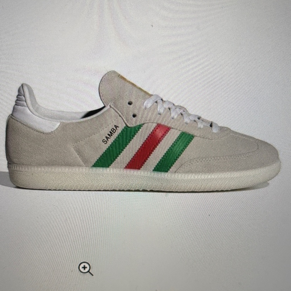 NWOT Adidas Originals “Italy” Samba suede, Red & Green OG1826 (men 6.5, wo8)